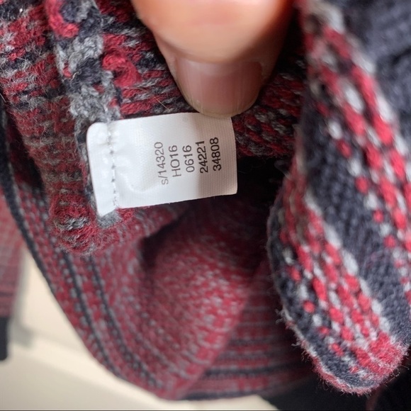 Alfani men’s Regular Fit cotton v-neck sweater maroon and gray large - Picture 6 of 8